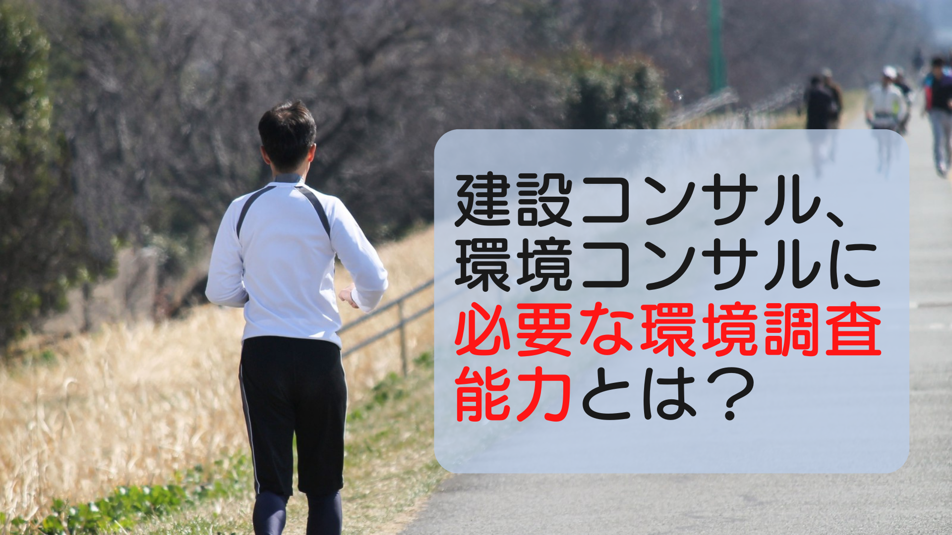 建設コンサルタントに必要な環境調査能力とは？【現役社員が解説】